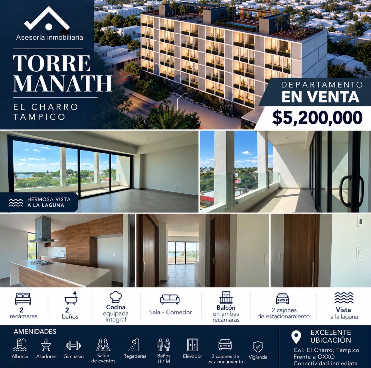 Ficha visual de departamento Torre Manath en venta