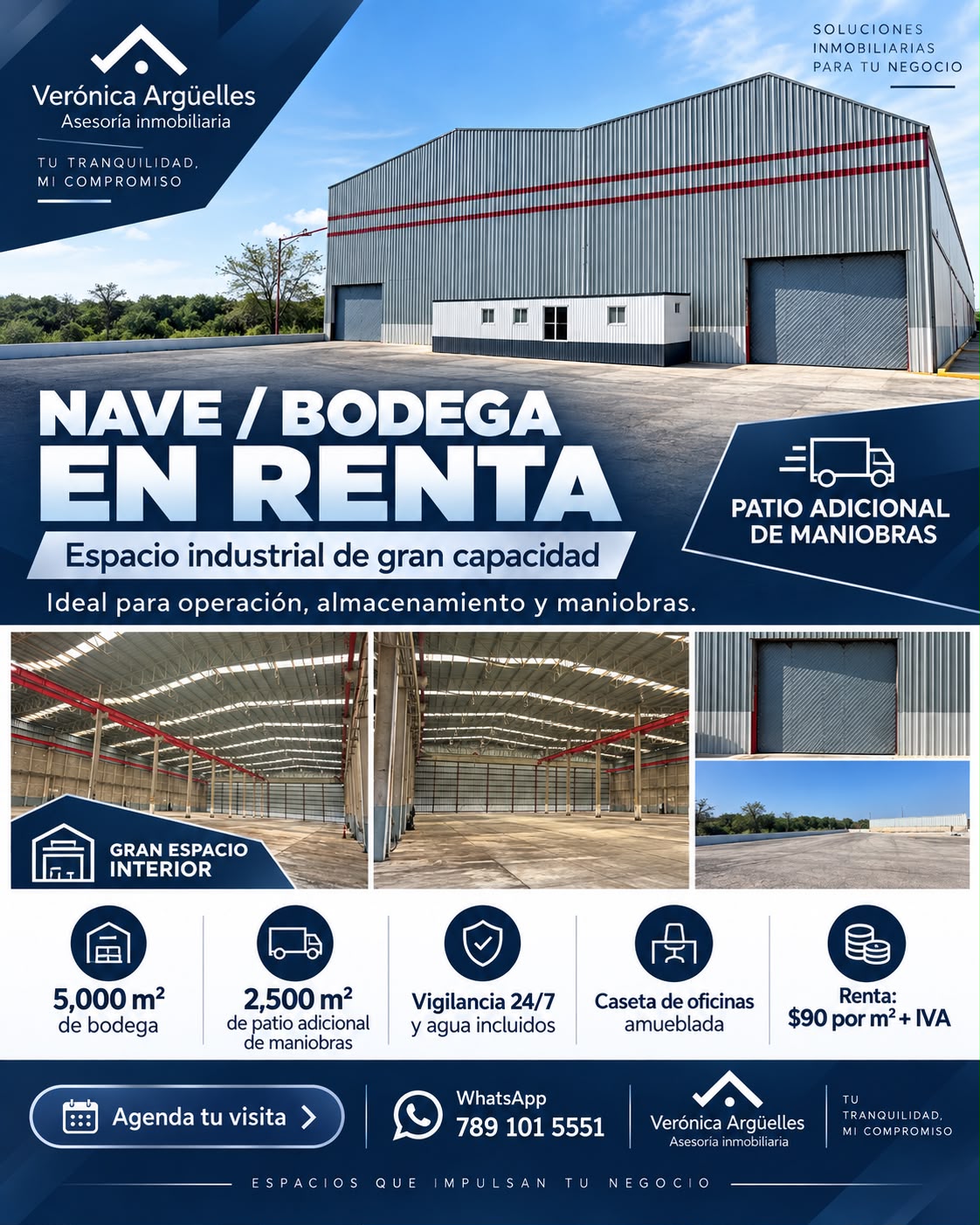 Ficha visual de nave o bodega en renta