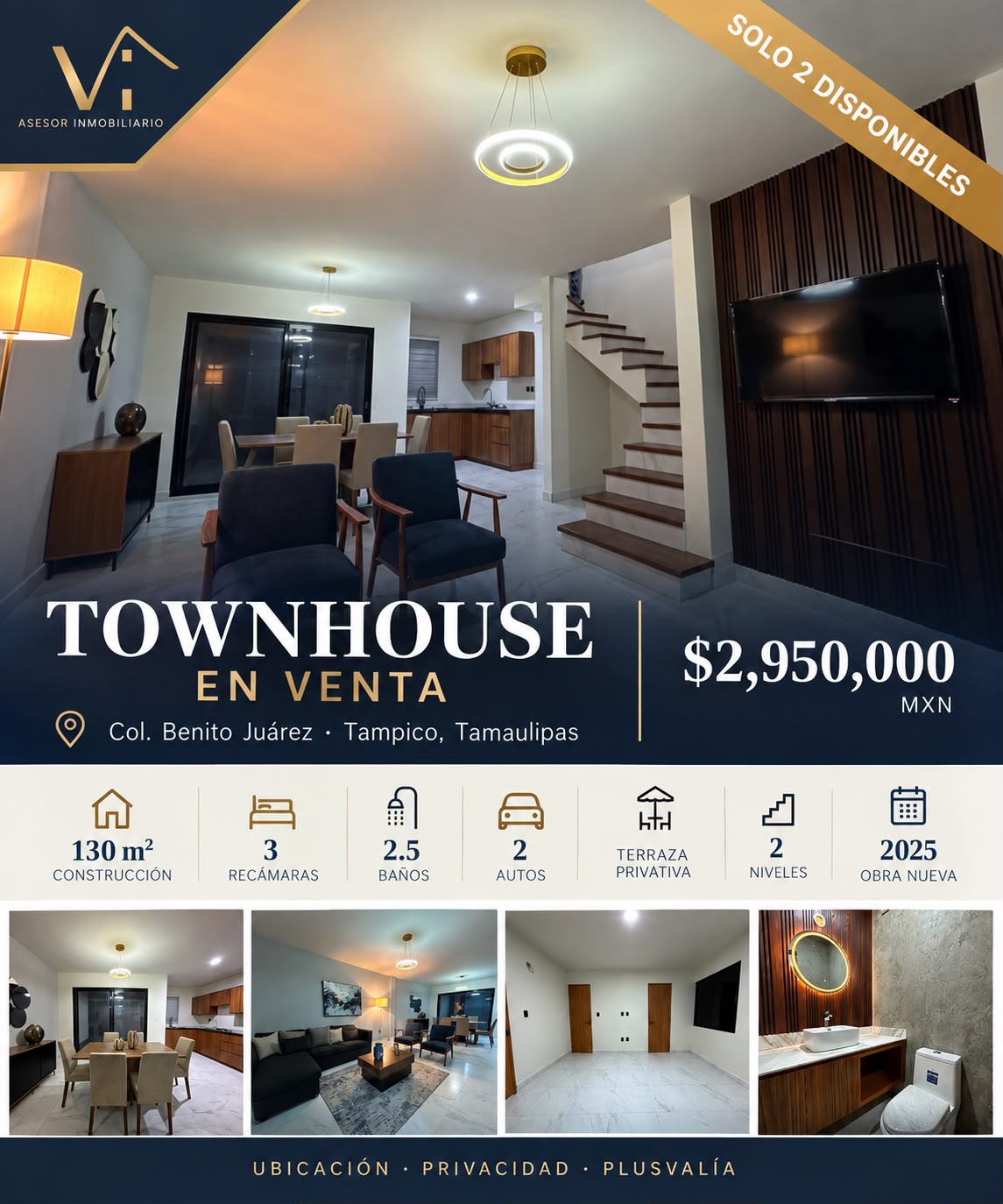 Ficha visual de townhouse en venta