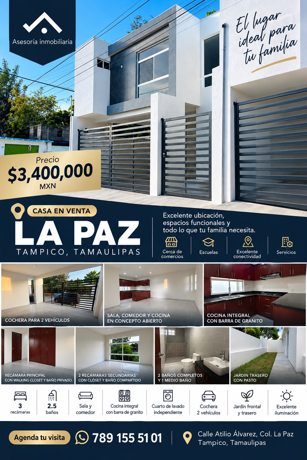 Ficha visual de casa en venta La Paz