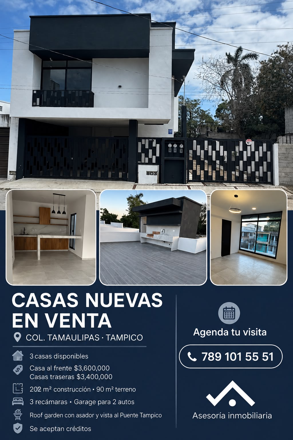 Ficha visual de casas nuevas en venta